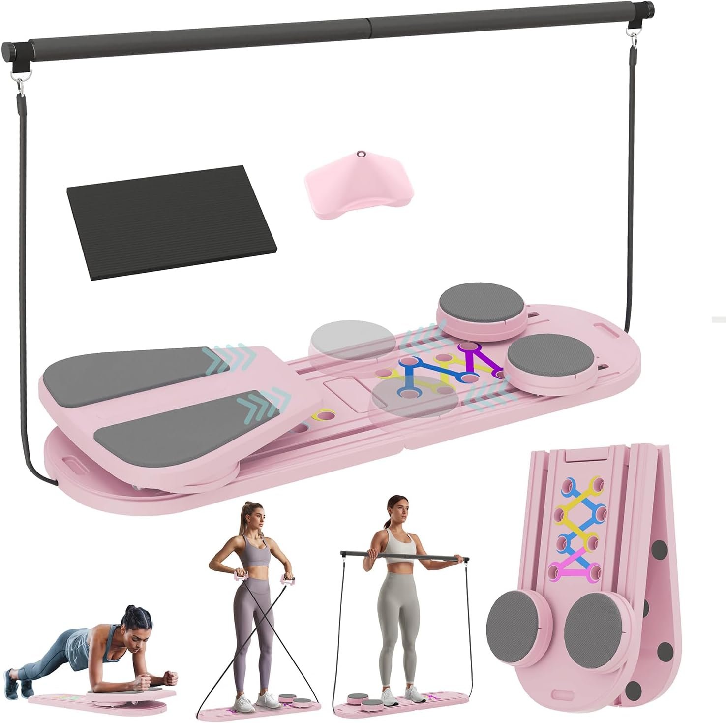 Pilates Board, Multifunctional Pilates Reformer Machine with...