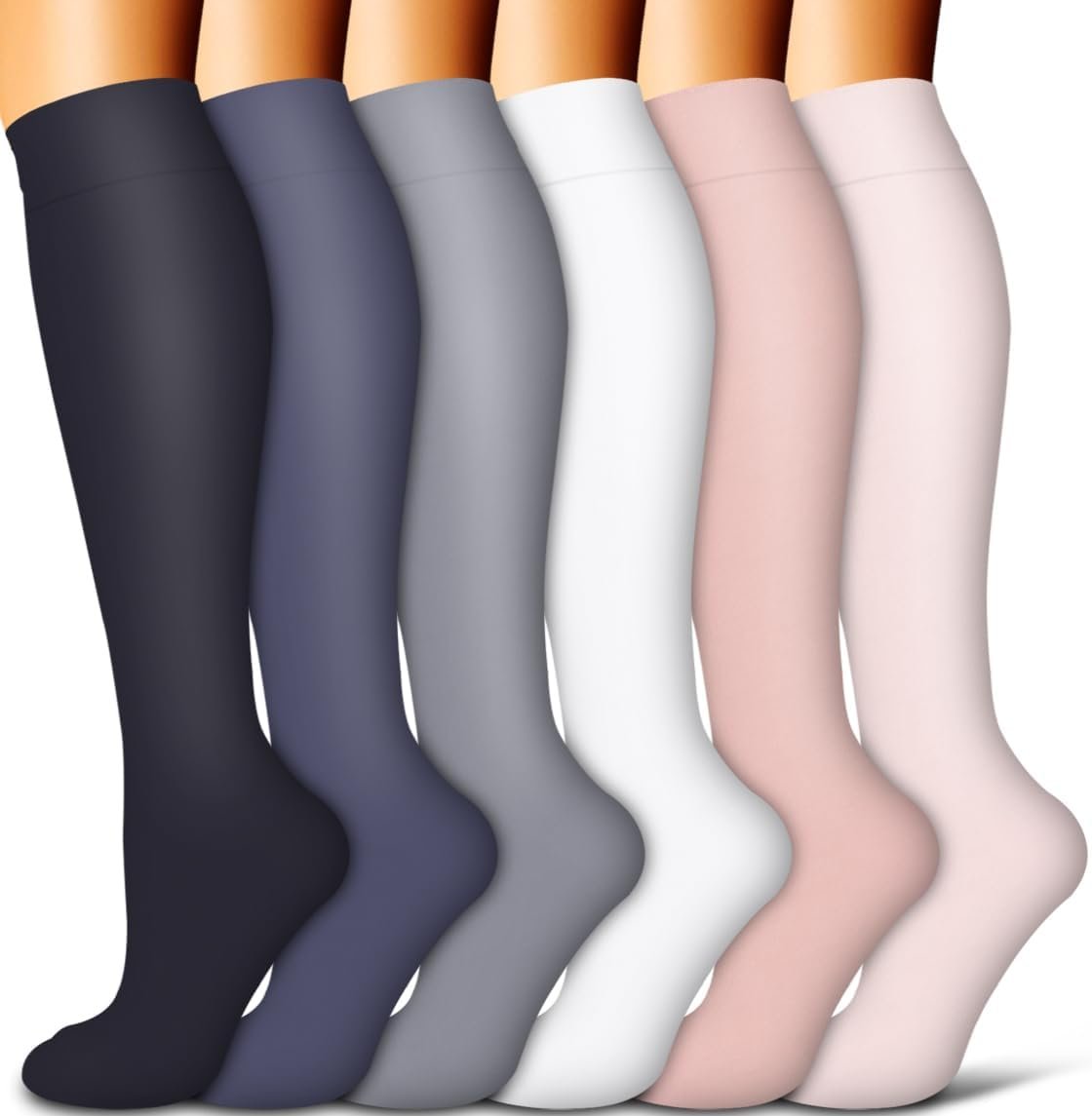 Copper Compression Socks for Women and Men(6 Pairs)-Best Sup...