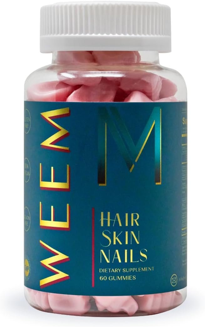 WEEM Hair Skin and Nails Gummies – Supports Healthy Ha...