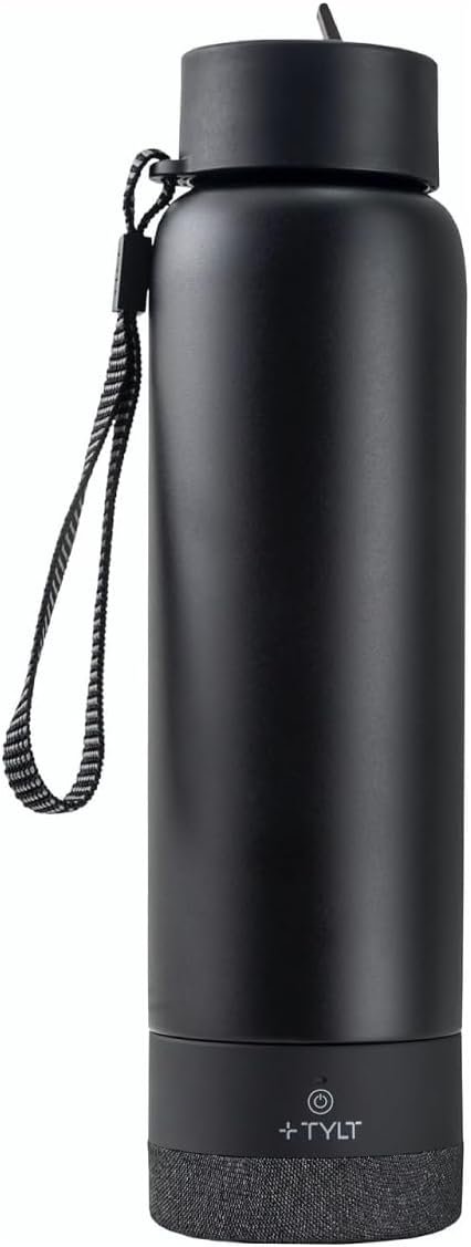 TYLT Smart Water Bottle with Bluetooth Speaker, Wireless Sta...
