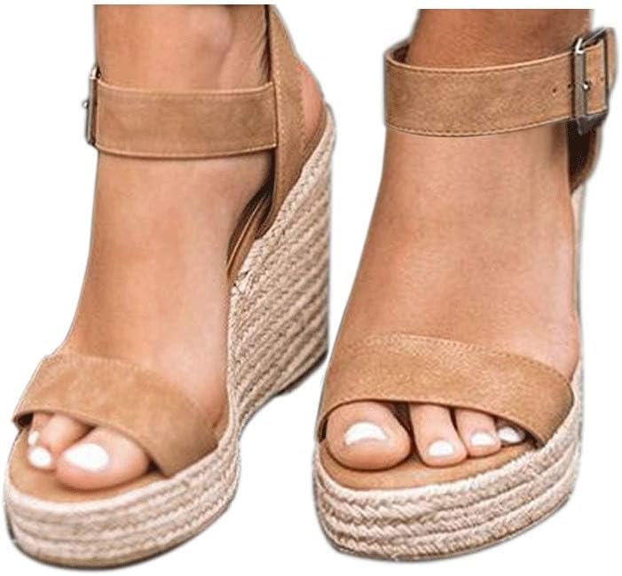 VICKI·VICKI Women’s Platform Sandals Wedge Ankle Stra...