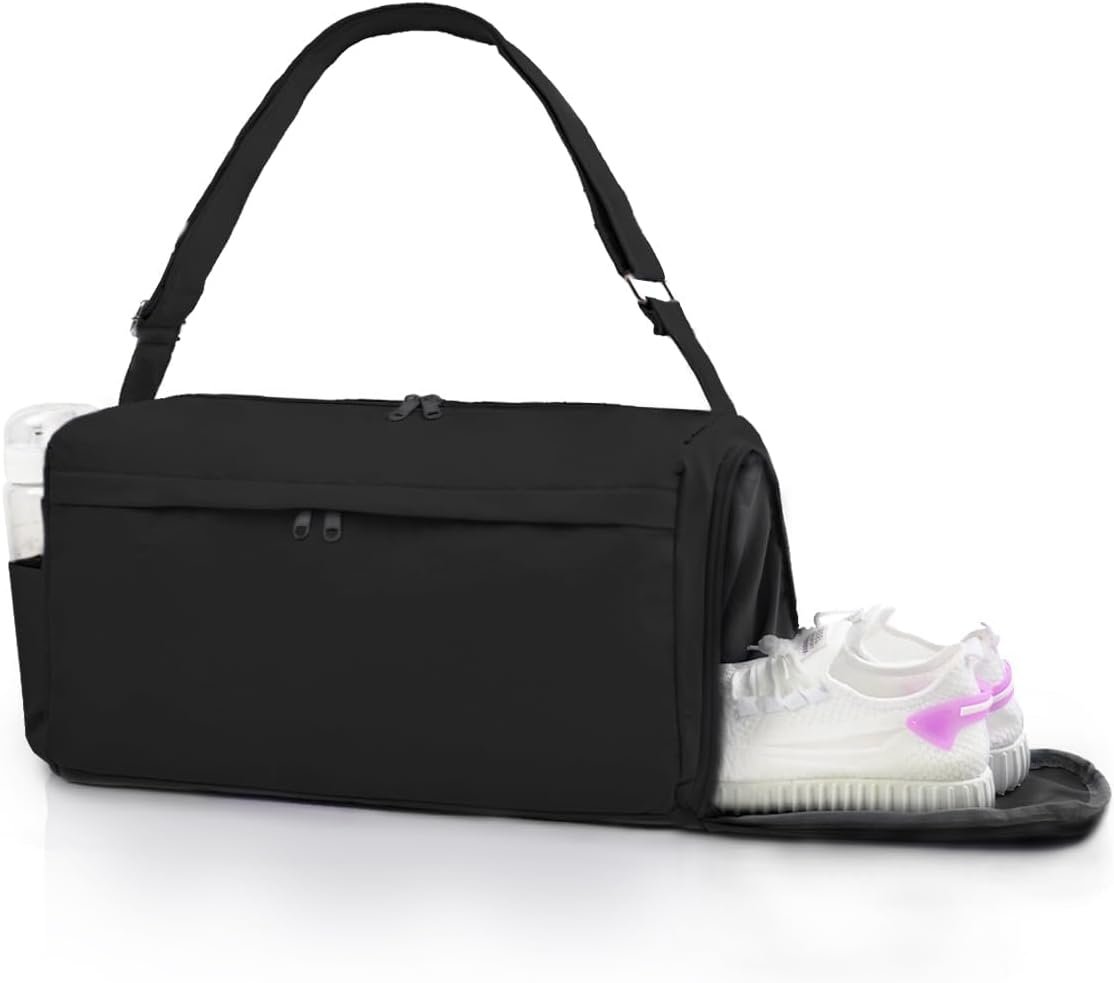 Gym Bag for Women with Shoe Compartment Sports Duffle Bag Me...