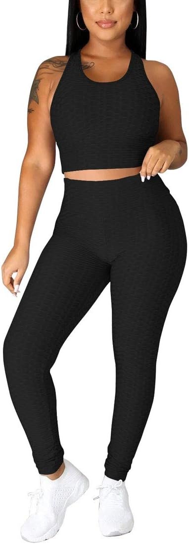 Nimsruc Workout Sets For Women 2 Piece Outfits Sexy Summer S...