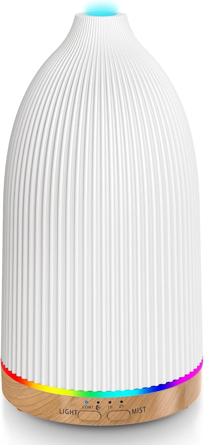 URPOWER Essential Oil Diffusers for Home with 7 LED Color Ch...