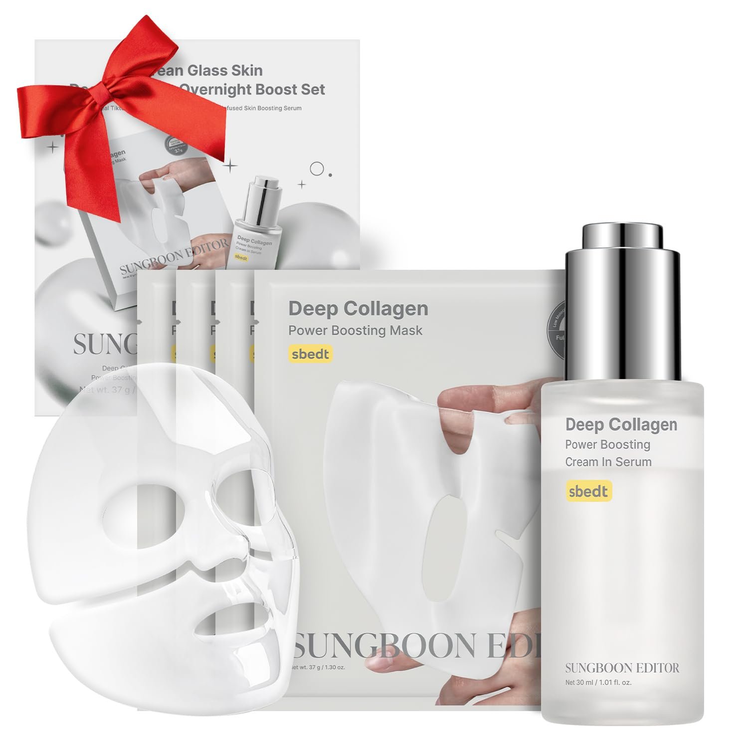 SUNGBOON EDITOR Deep Collagen Boost Set | Face Mask (4ea) &#...