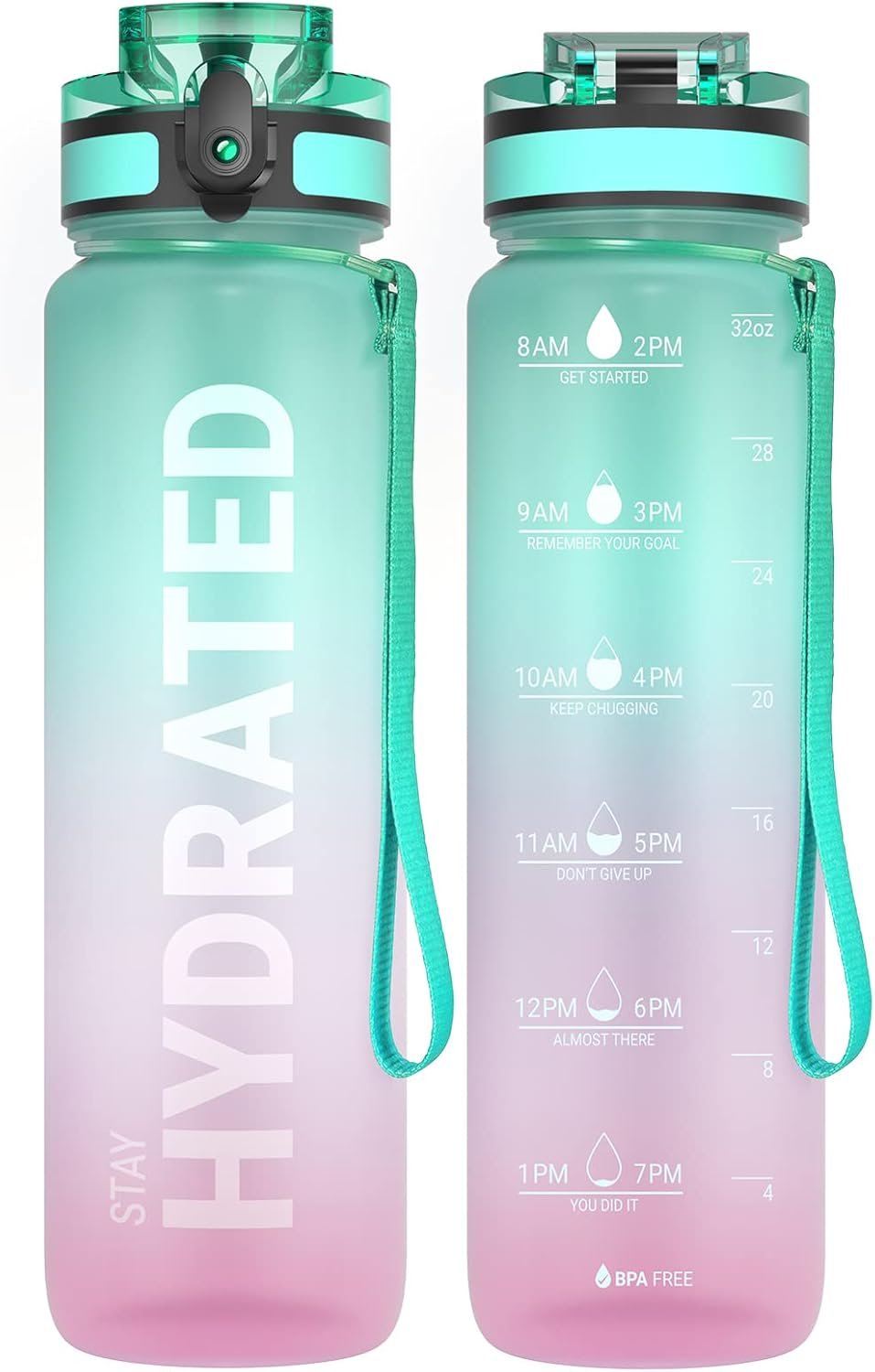 Sahara Sailor Water Bottle, 32/25/17oz Durable and Leakproof...