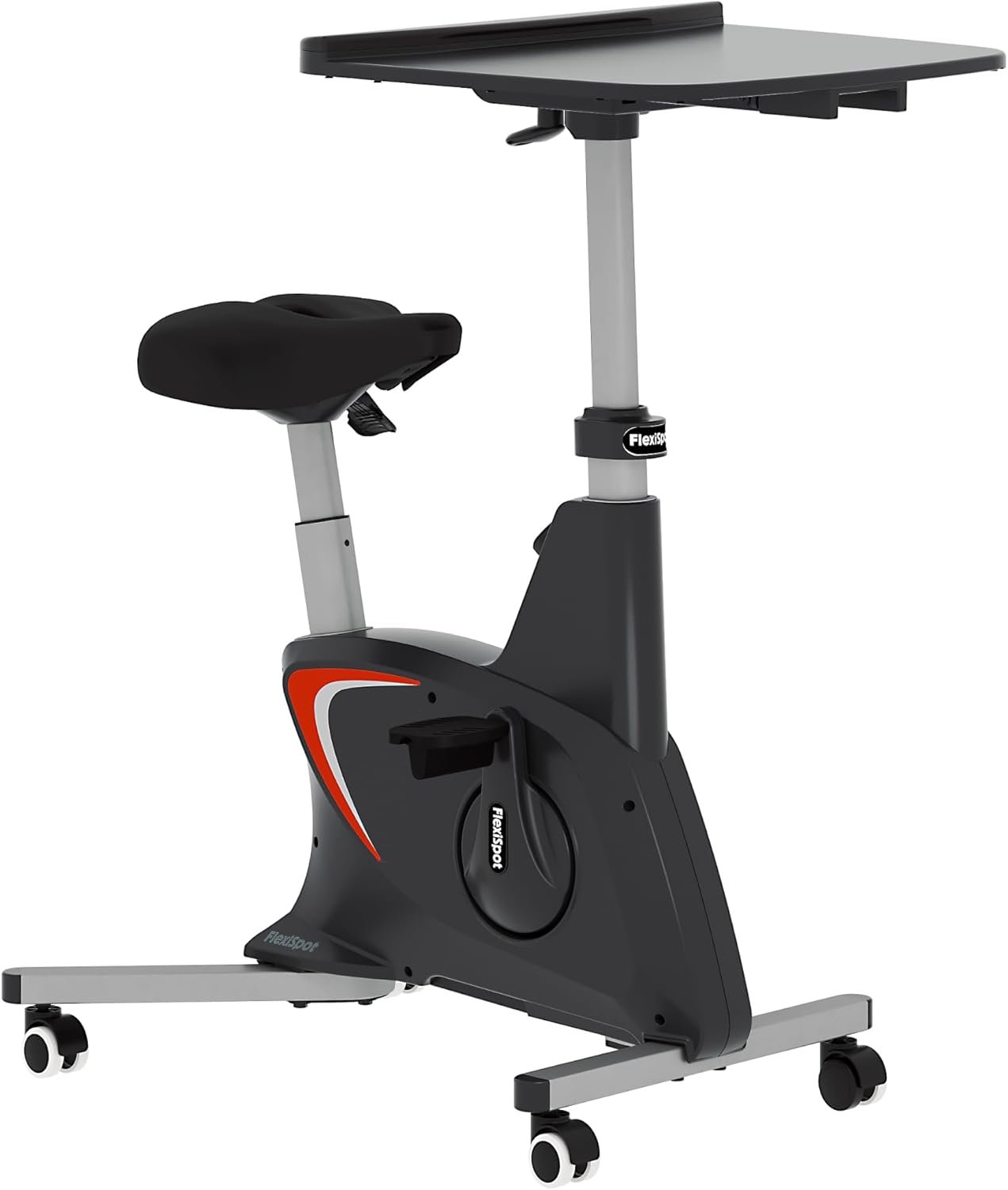 FLEXISPOT Exercise Bike with 2D Desktop, Space Saving Under ...