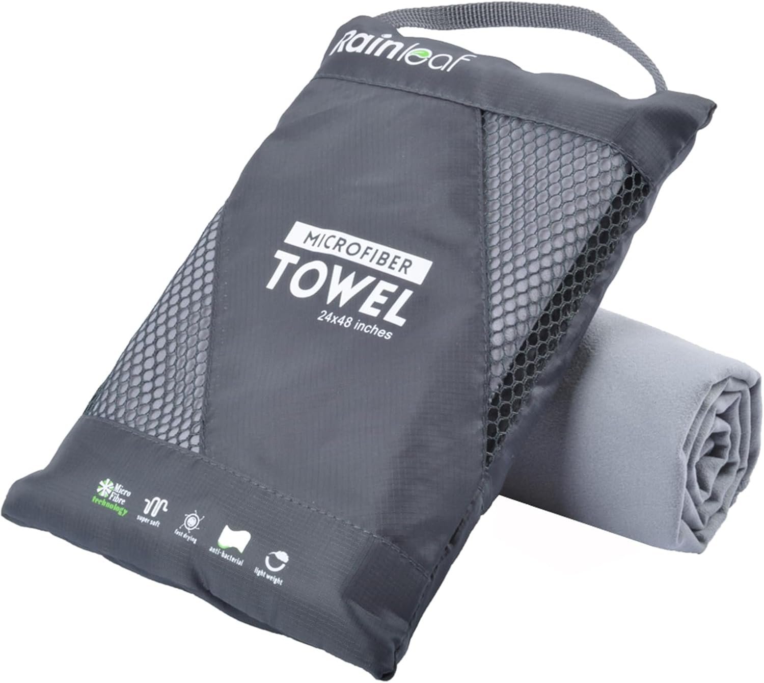 Rainleaf Microfiber Towel Perfect Travel & Gym & C...