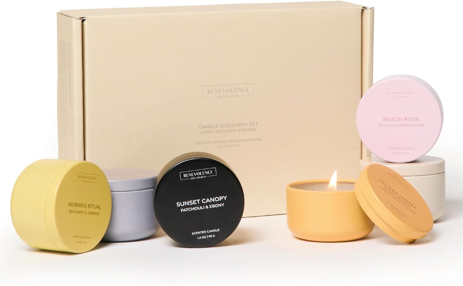 Benevolence LA Candle Gift Set – 6 Fall Scented Candles (1...