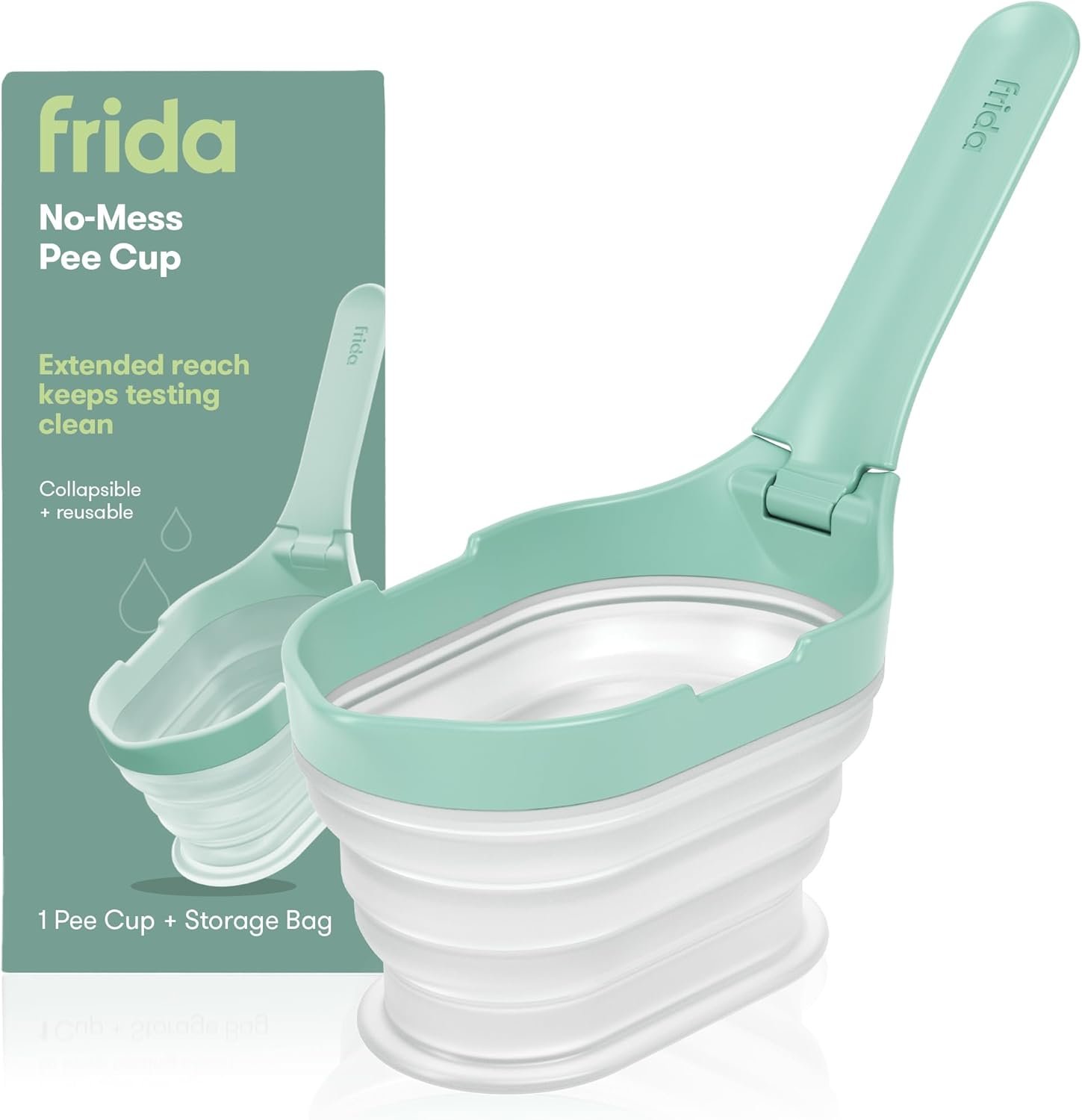 Frida Fertility No-Mess Pee Cup, Reusable Urine Cup for Preg...