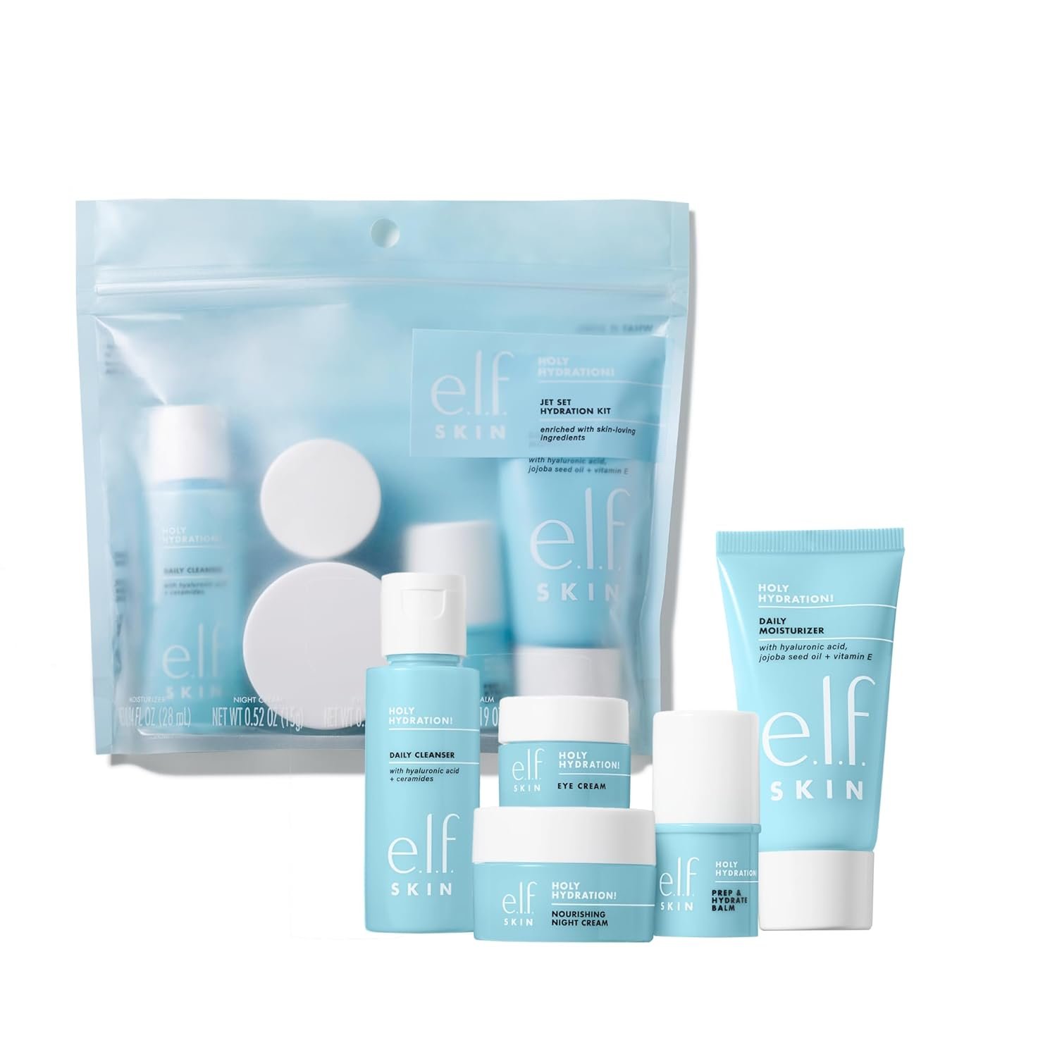 e.l.f. SKIN Holy Hydration! Jet Set Hydration Kit, Travel Fr...