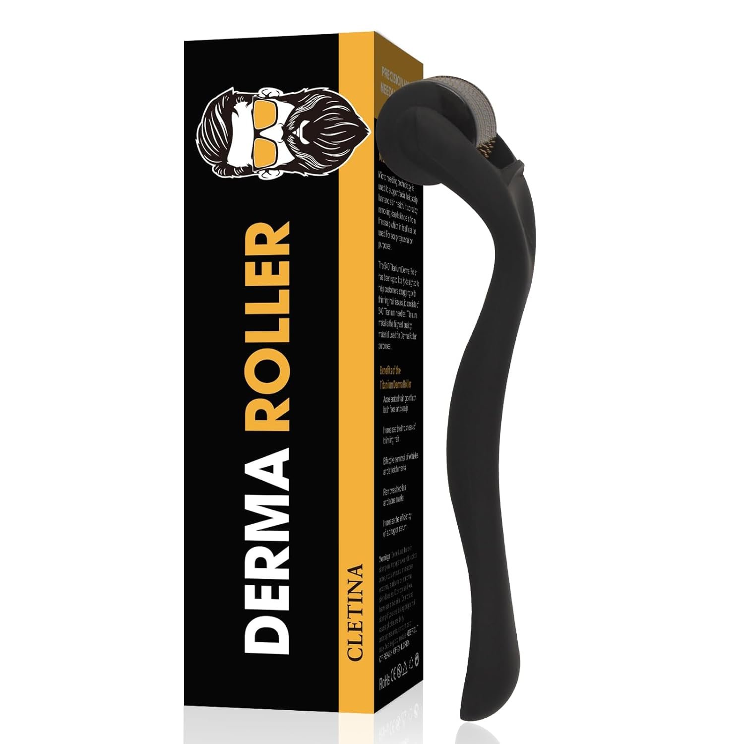 540 Titanium Derma Roller – Microneedle Micro Needle R...