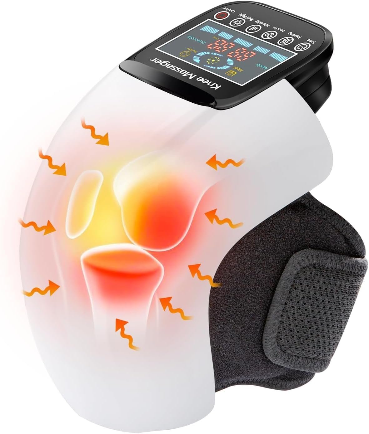 4-in-1 Knee Massager – Deep Heat, Red Light, Vibration  ...