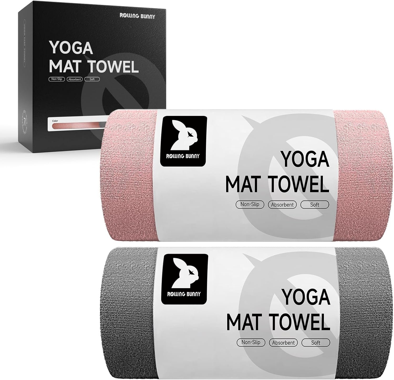 Yoga Mat Towel – Non-Slip Microfiber for Hot Yoga ...