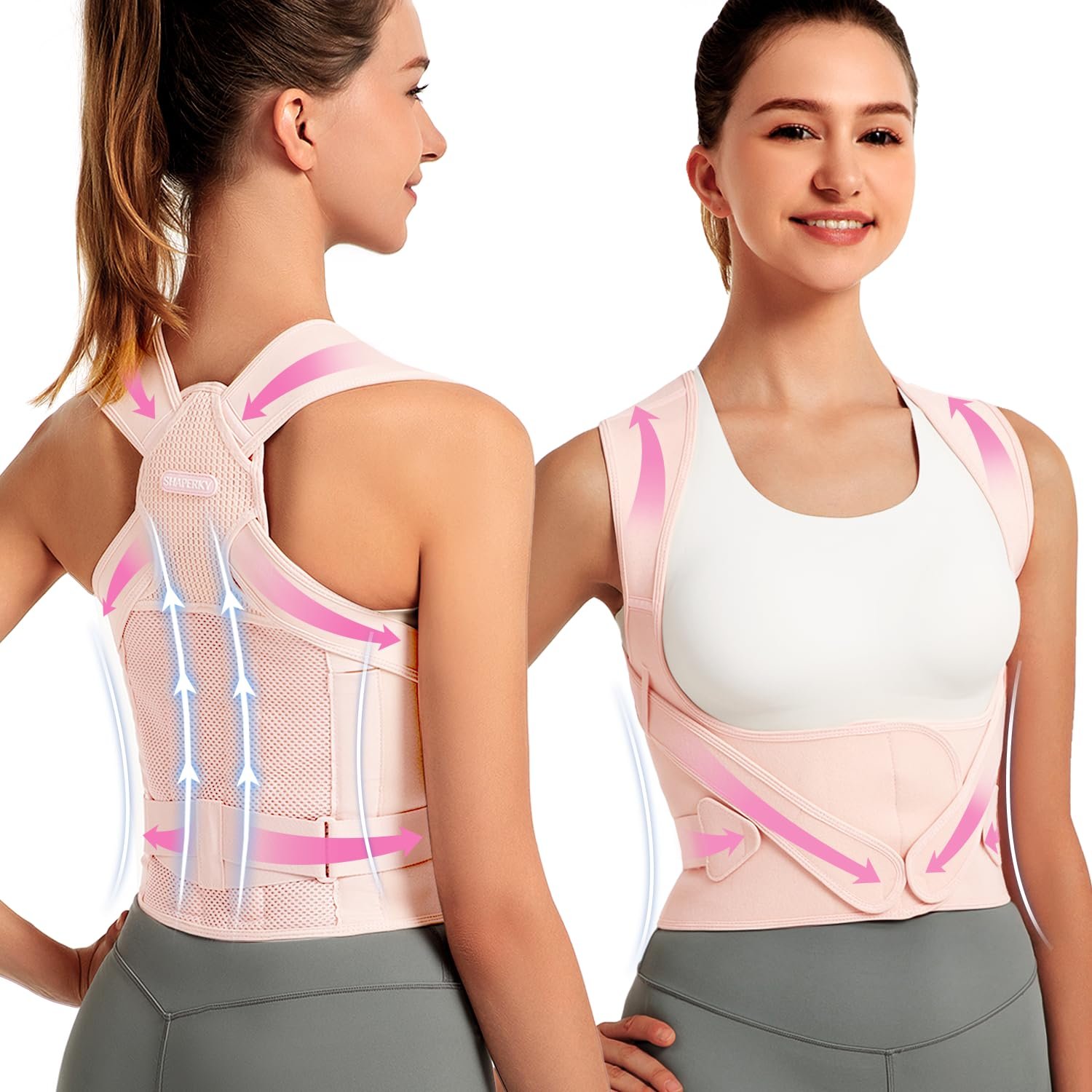Posture Corrector for Women for Support: Back Brace for Full...