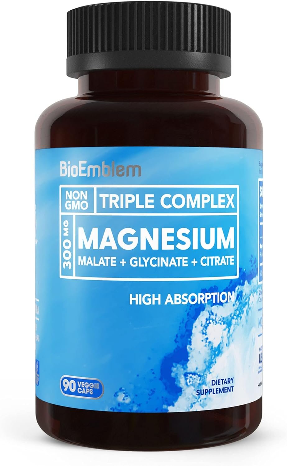 BioEmblem Triple Magnesium Complex | 300mg Magnesium Glycina...