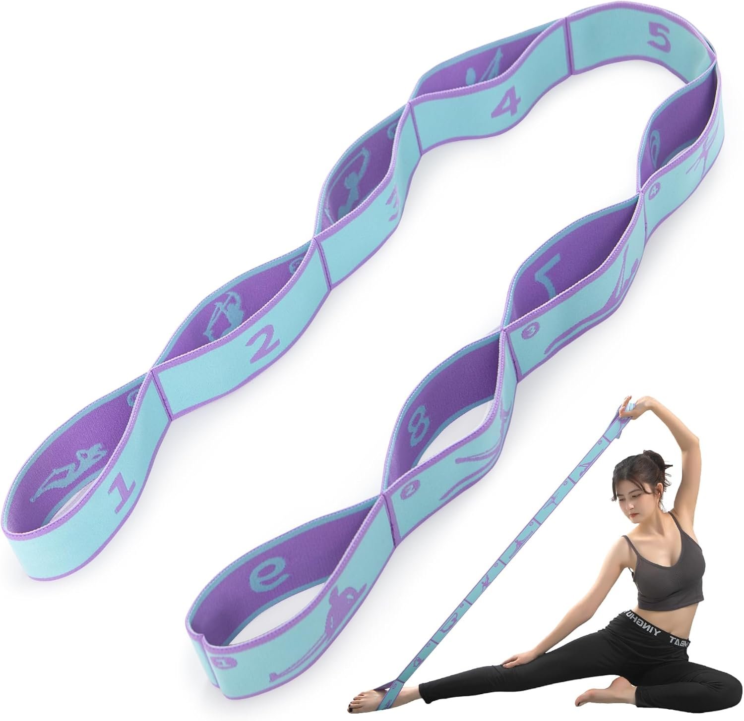 Yoga Straps for Stretching Strap Elastic for Physical Therap...