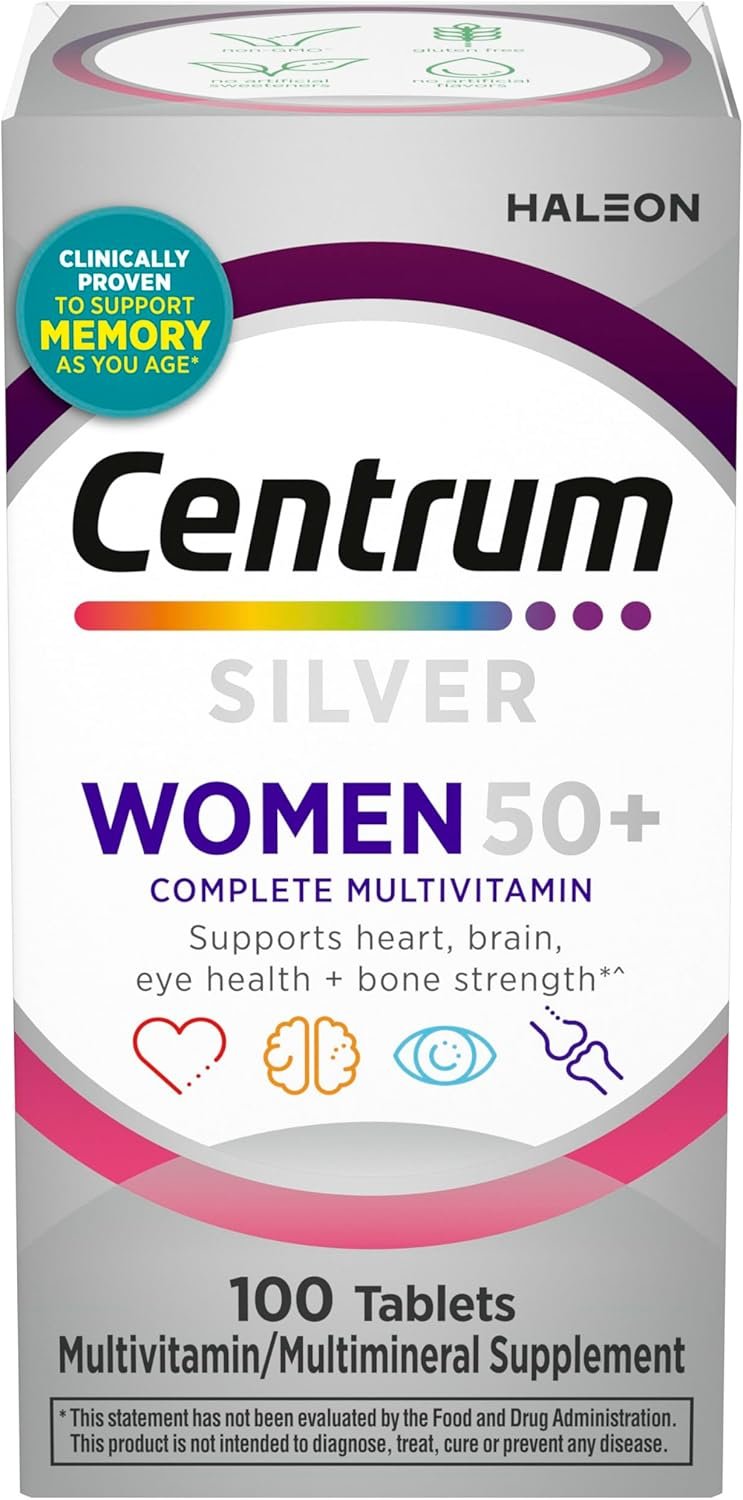 Centrum Silver Women’s Multivitamin for Women 50 Plus,...