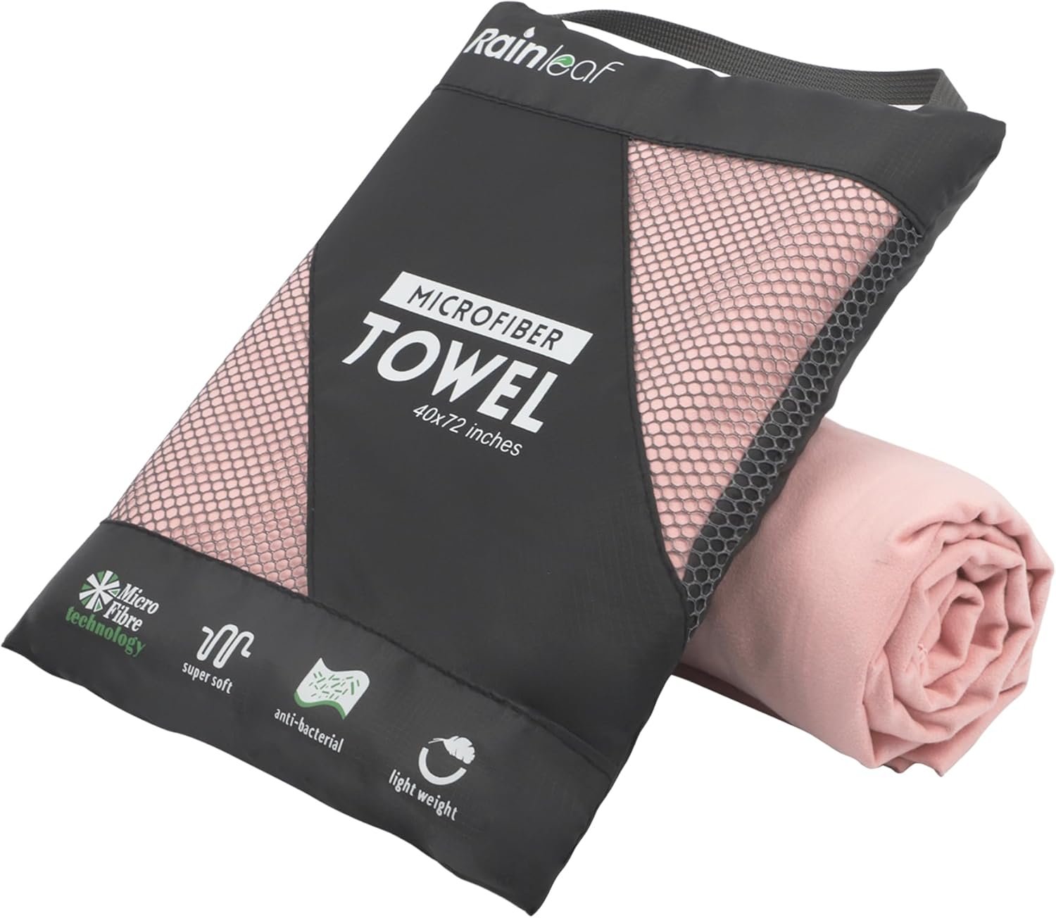 Rainleaf Microfiber Towel Perfect Travel & Gym & C...