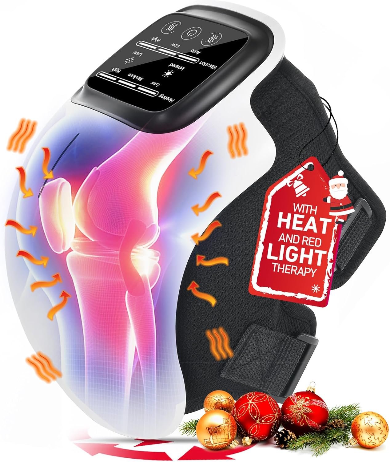 Knee Massager, Large LED Screen, Adjustable Temperature,Cord...