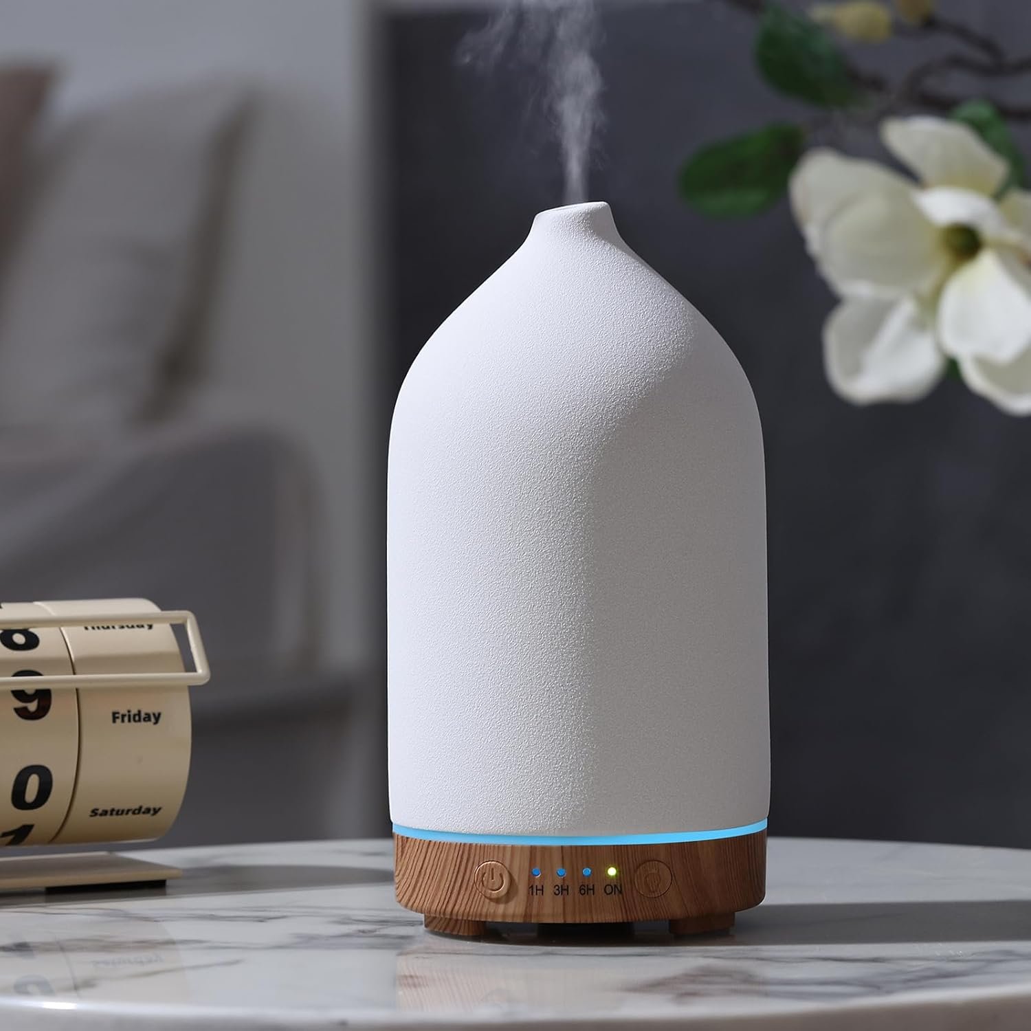 200ML Ceramic Essential Oil Diffuser – Ultrasonic Arom...