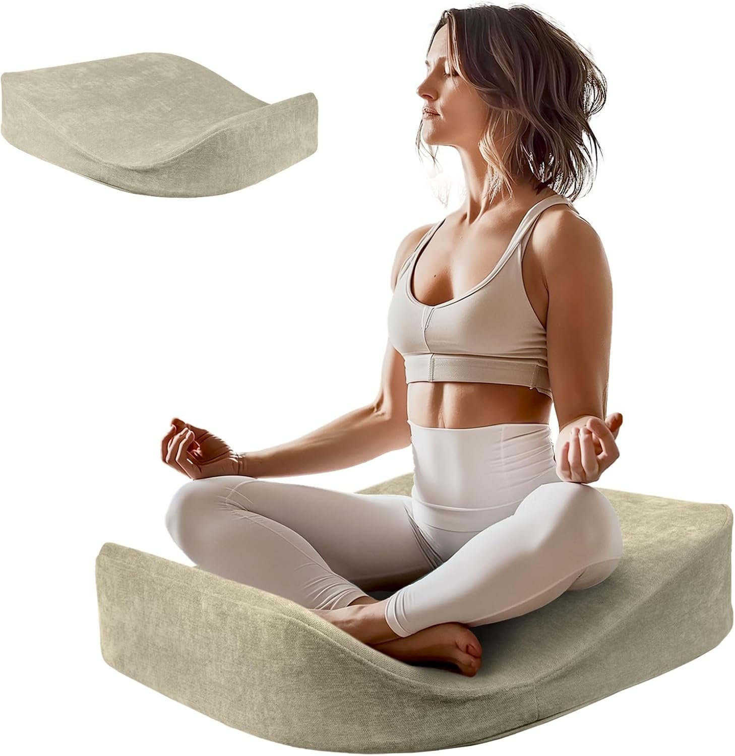 Meditation Cushion – Floor Pillow, Enlarge High Densit...