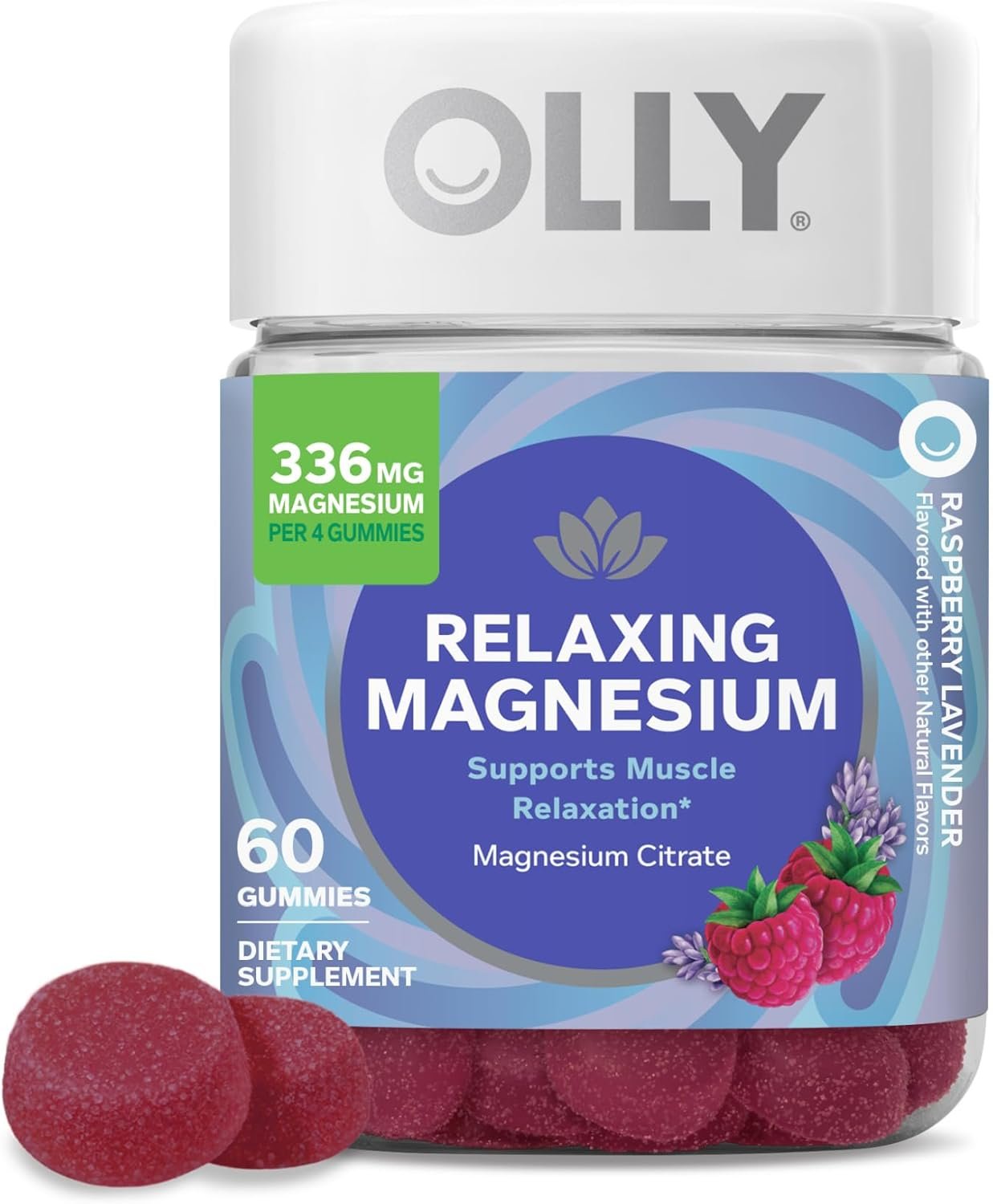 OLLY Relaxing Magnesium Gummies, Supports Muscle Relaxation*...