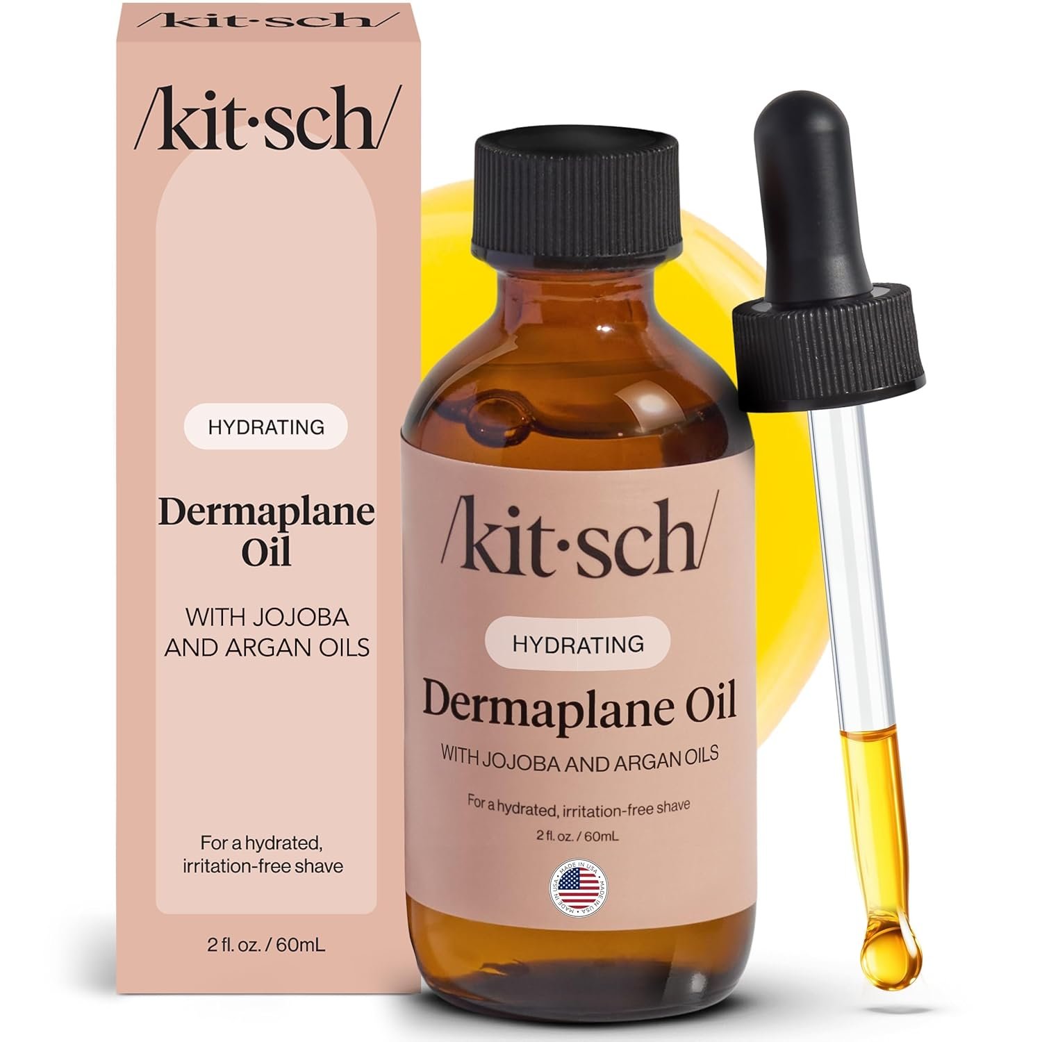 Kitsch Dermaplane Face Oil with Jojoba & Argan Oil – ...