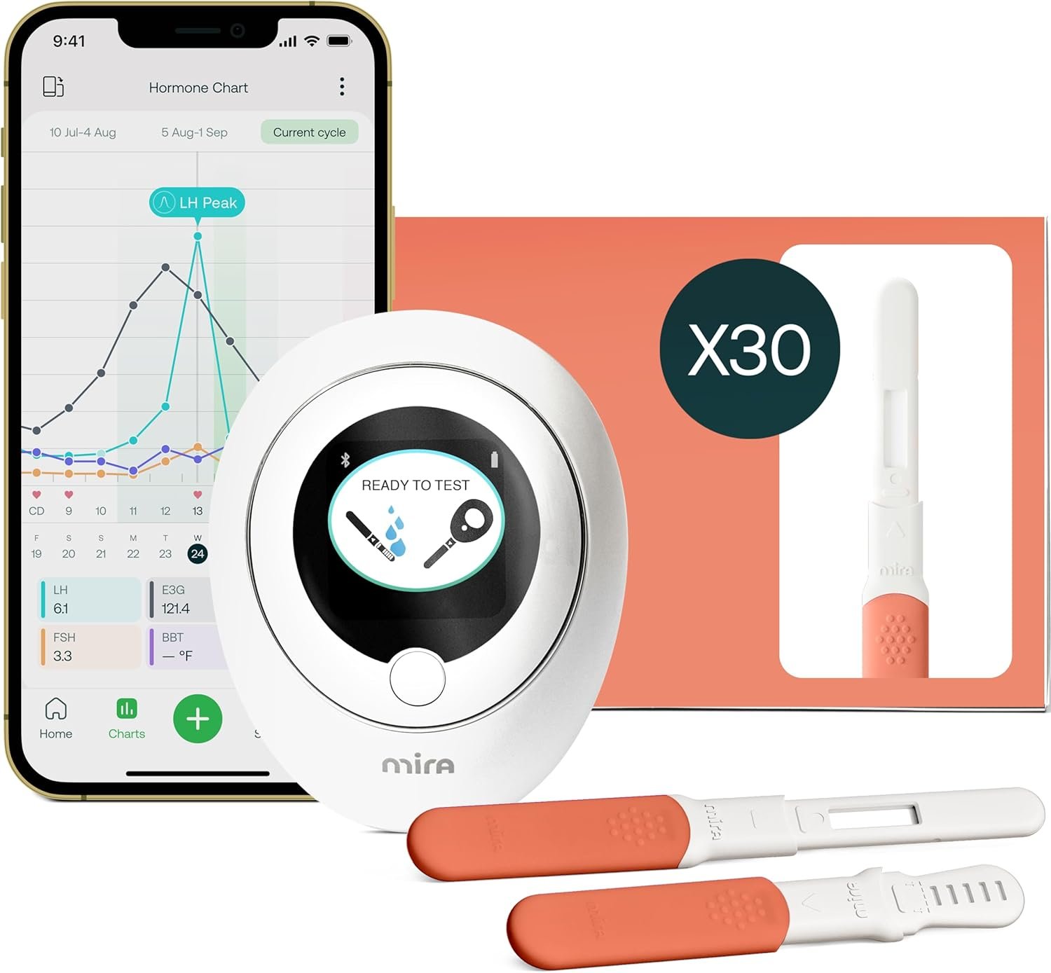 Mira Ultra4 Fertility Monitor & Ovulation Test Kit, Tra...