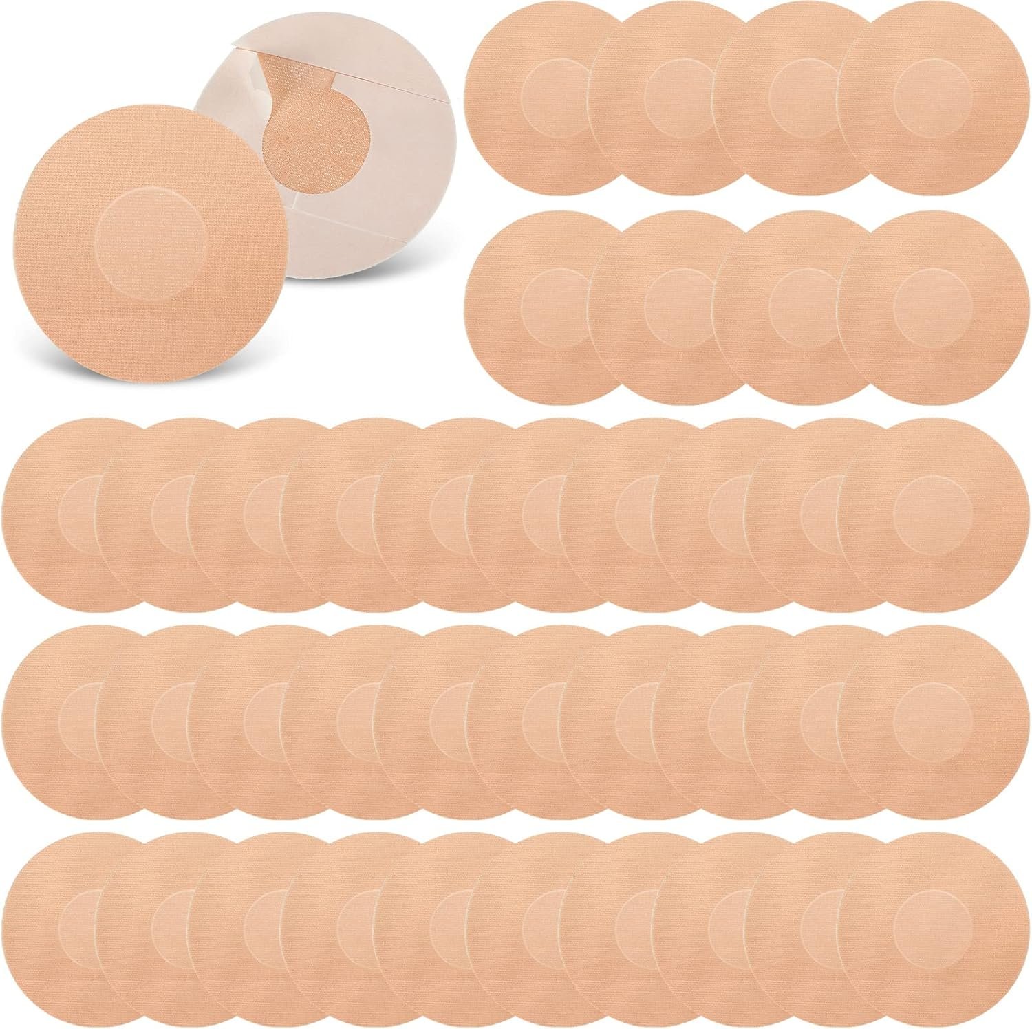 100 Pcs Adhesive Patch Sensor Covers CGM Sensor Patches Wate...