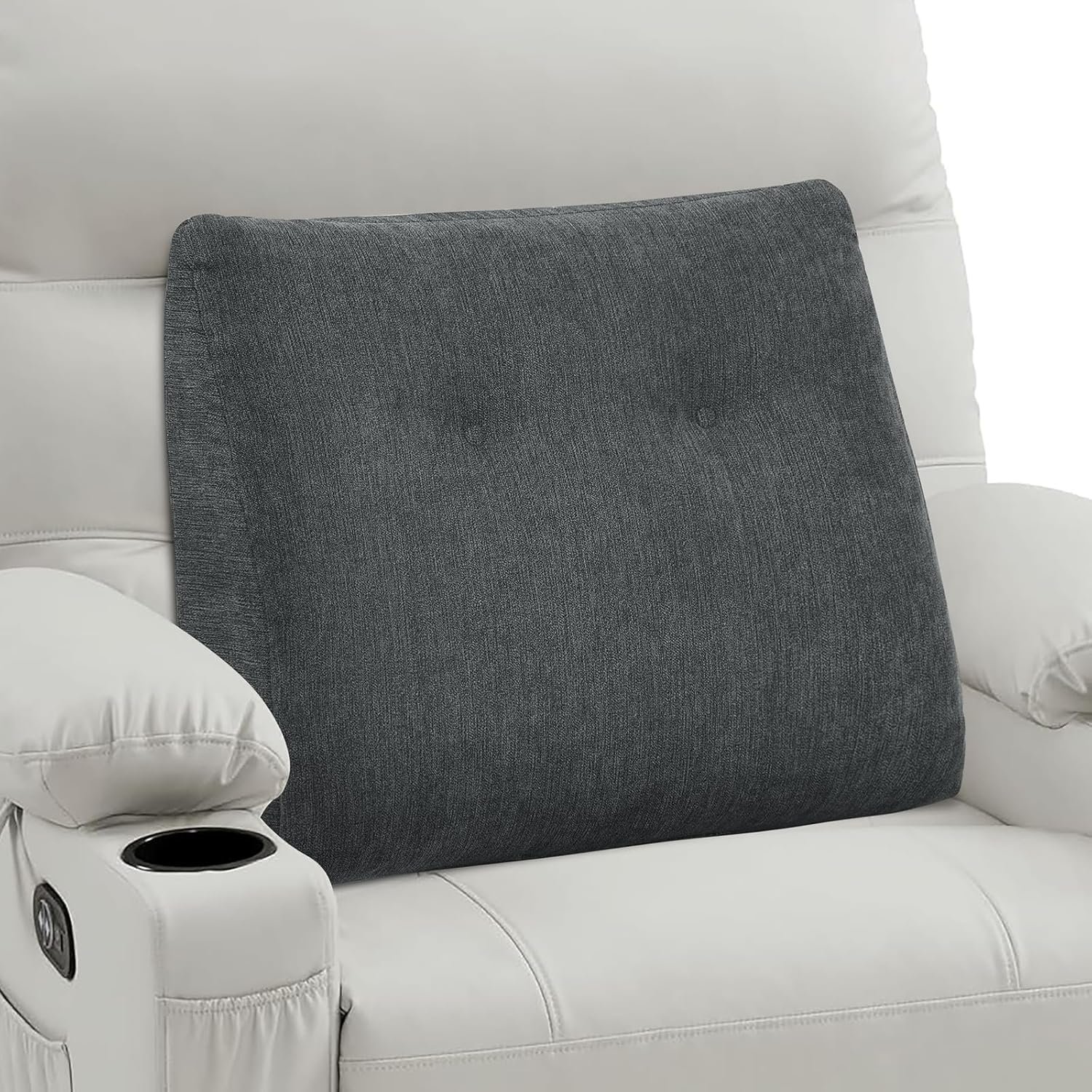 TANYOO Back Support Pillow for Recliner Soft Dual Layer Lumb...