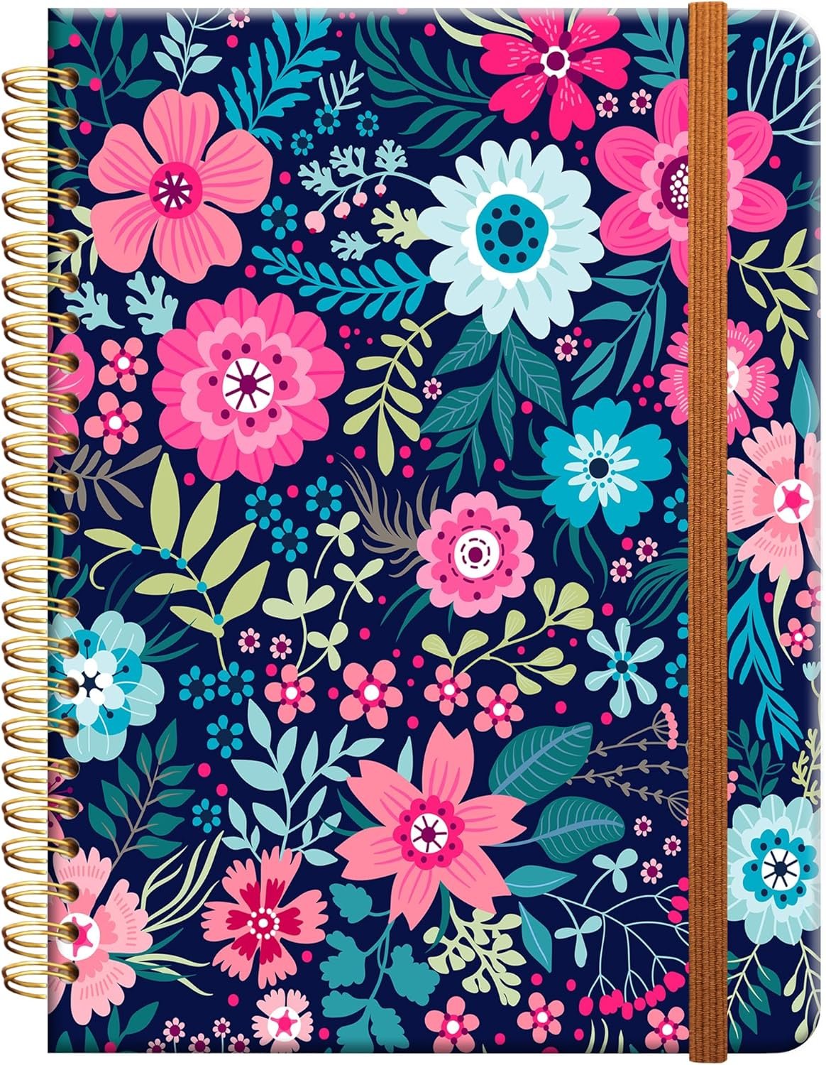 Ruled Spiral Writing Notebook,A5 Hardcover Lined College Jou...