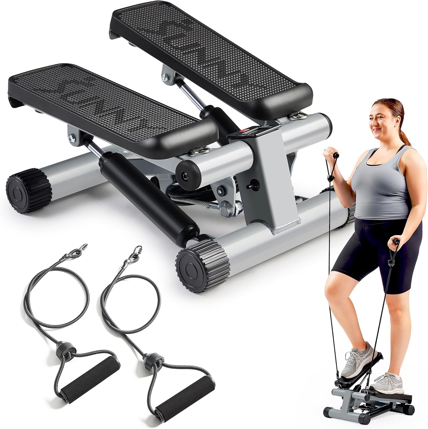 Sunny Health & Fitness Mini Stepper for Exercise at Hom...