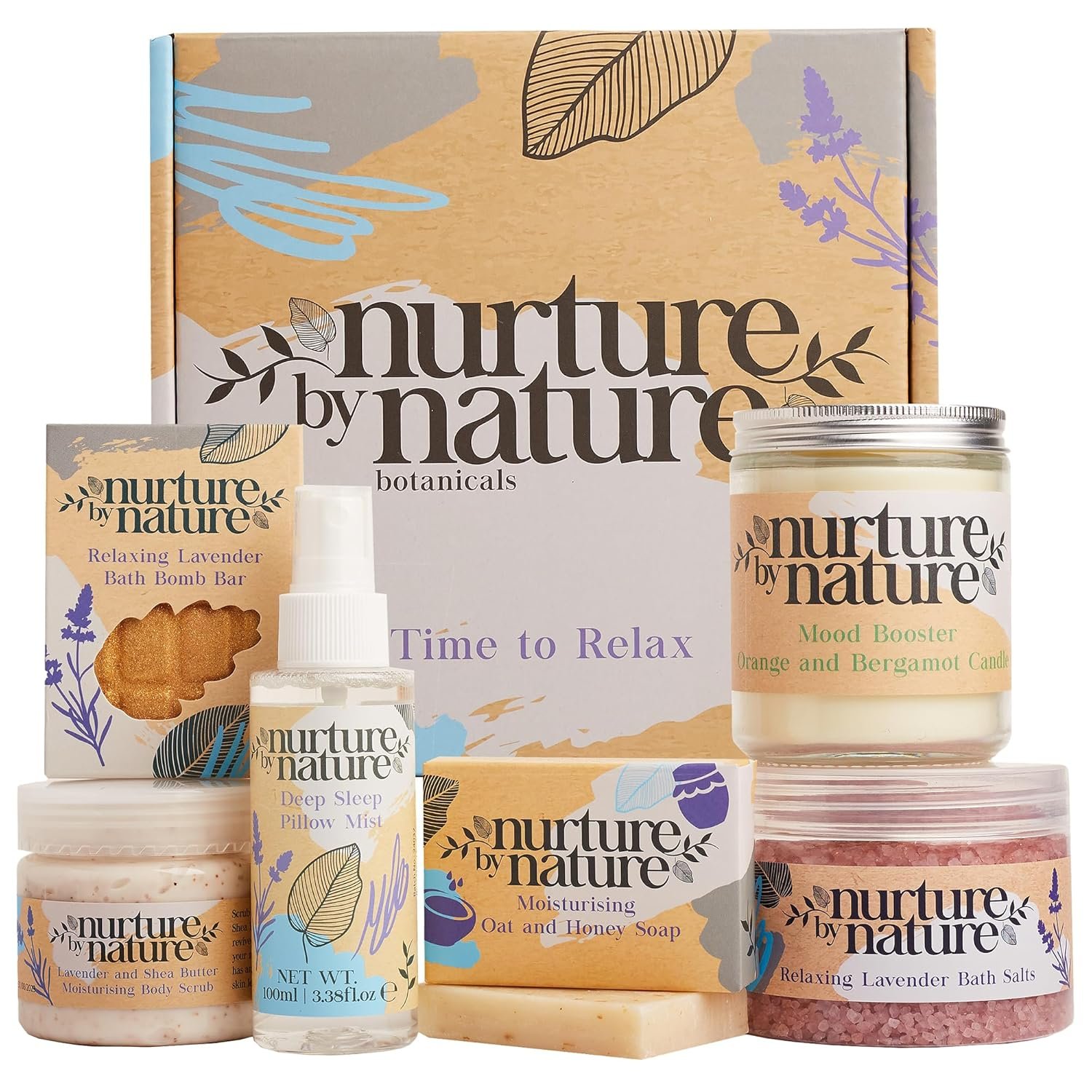 Nurture by Nature RELAX & CALM Spa Kit – Birthday...