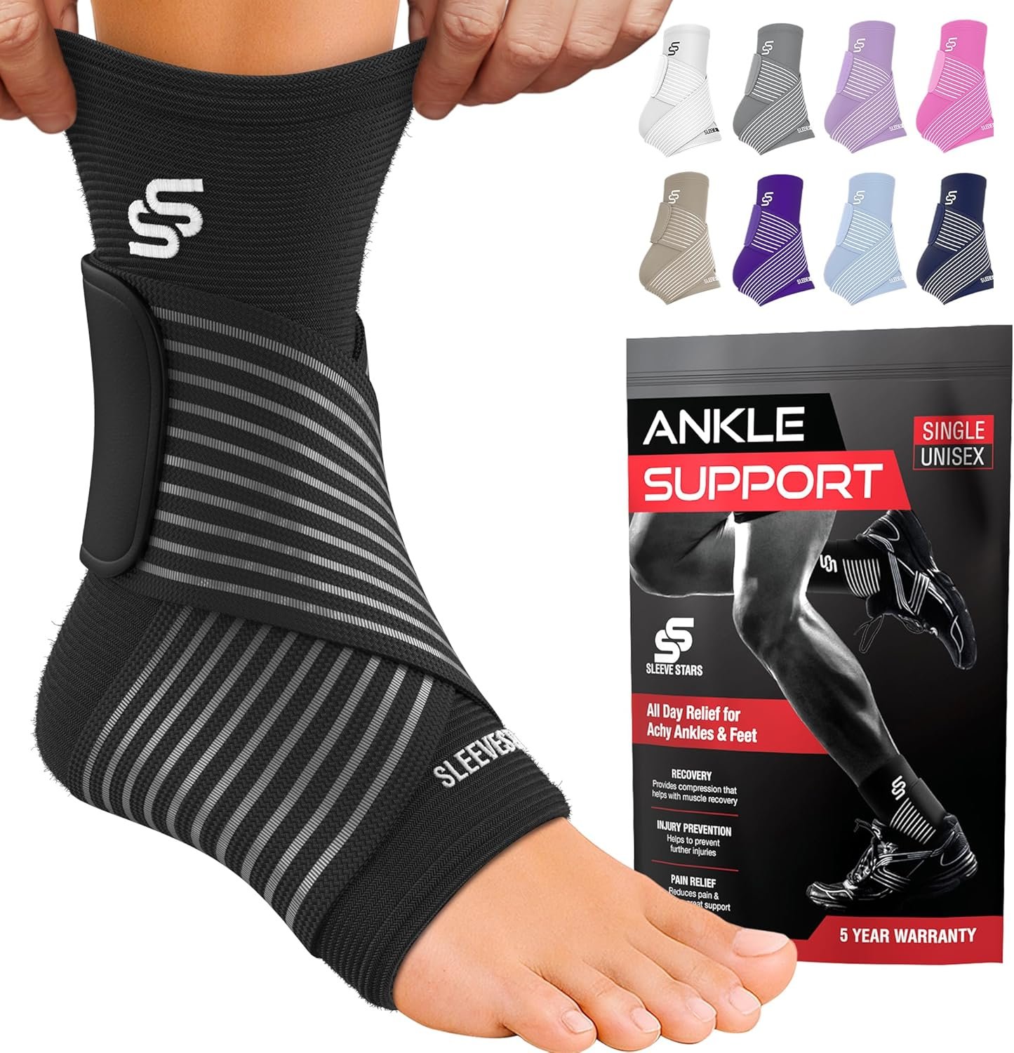 Sleeve Stars Ankle Brace for Women & Men, Ankle Wrap fo...