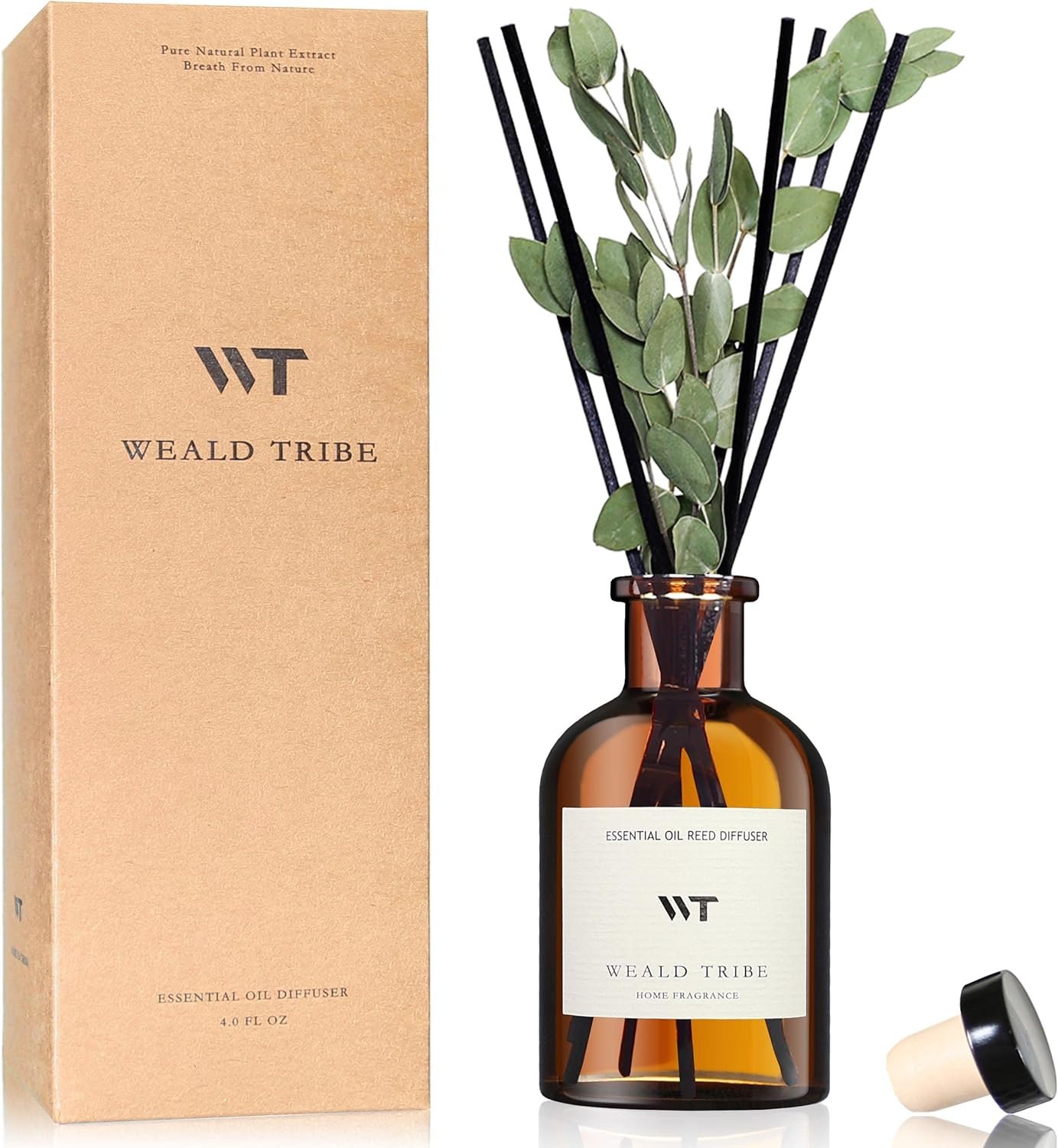 WEALD TRIBE Flower Reed Diffuser Set Eucalyptus & Laven...