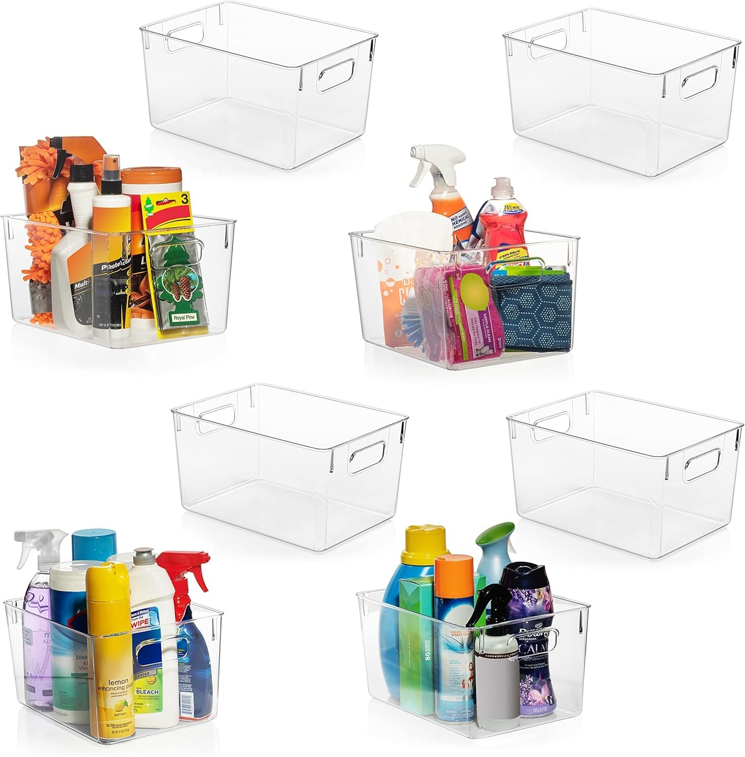 ClearSpace Clear Plastic Storage Bins – Pantry Organizers ...