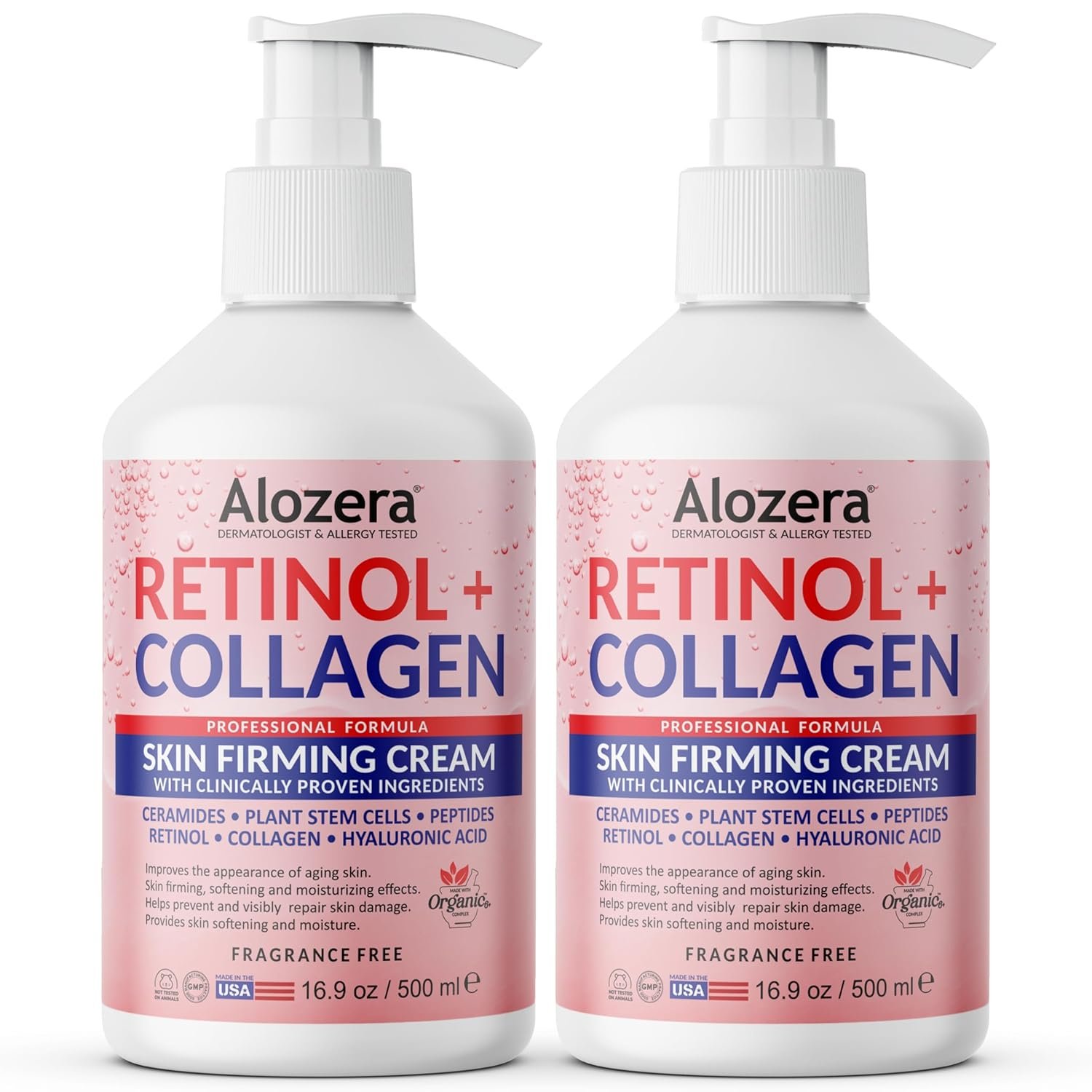 Alozera Skin Firming Retinol Collagen Body Lotion with Stem ...