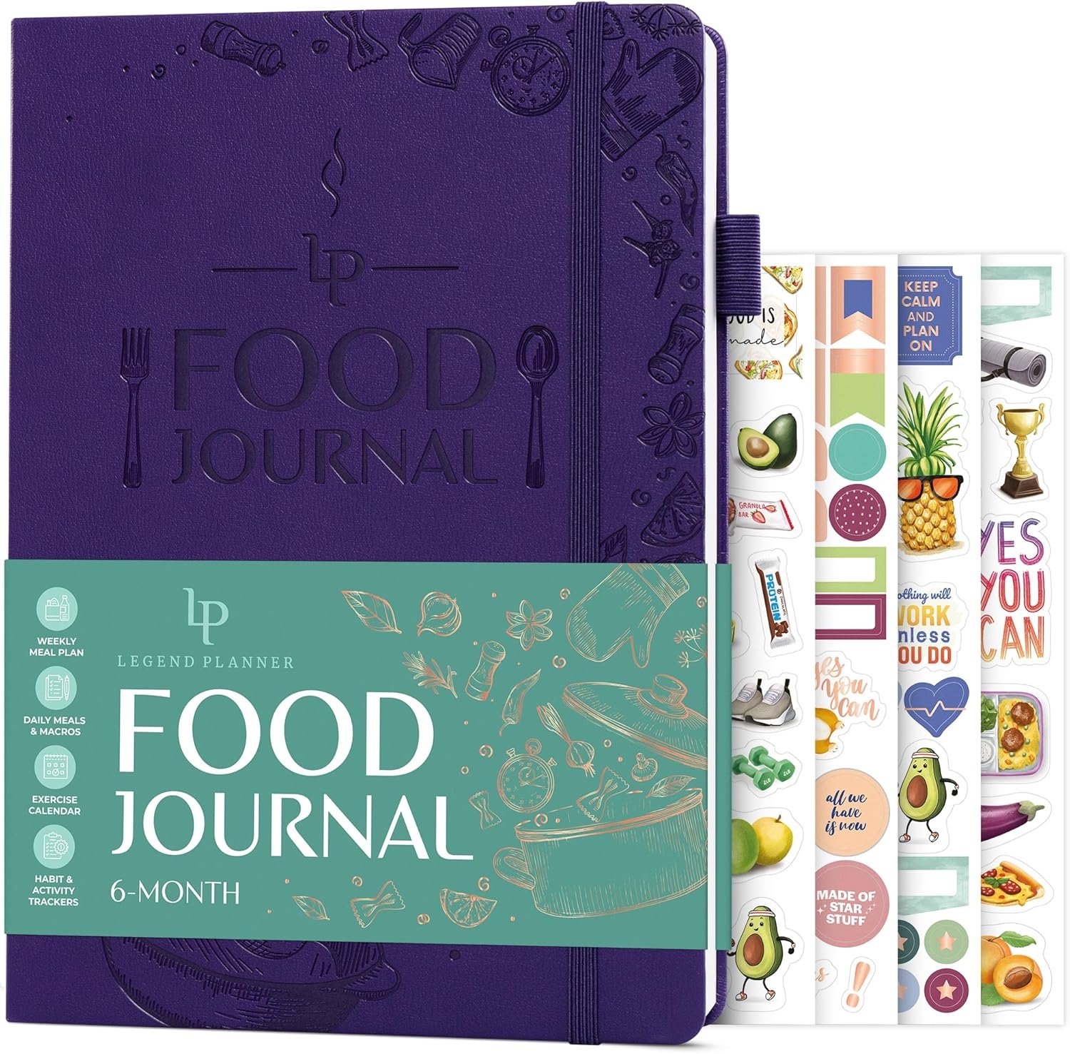 Legend Food Journal – 6-Month Wellness Diary for Tracking ...