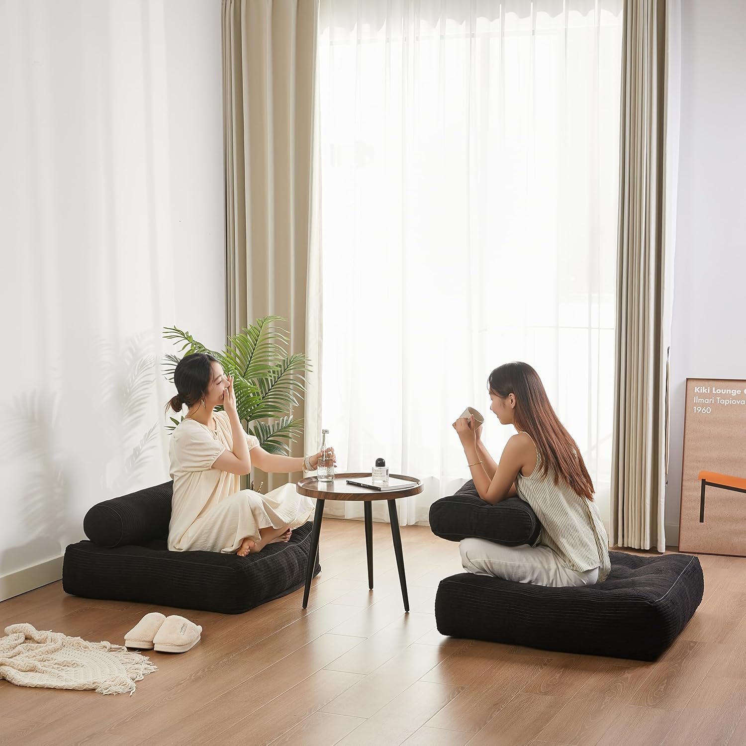 35.4×33.5 Inch Floor Pillow, Large Round Floor Cushion ...