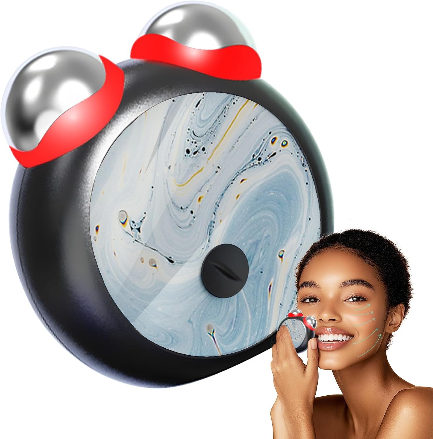 Blue Light Microcurrent Facial Device Two-Tone Light Enhance...