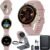 Garmin Venu 3S Running GPS Smartwatch with AMOLED Display, Advanced Health, Fitness Features, Up to 14 Day Battery Life with Signature Power Bundle | Soft Gold with Dust Rose Silicone Band