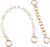 Beaulegan Unique Pearl Purse Chain Handles – Short Strap Replacement for Handbag Set of 2, 15.7 & 7.8 Inch Long (Gold)
