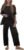 Tankaneo Women’s 2 Piece Travel Outfits Casual Short Sleeve Knit Sweater Set Wide Leg Pants Lounge Sets Tracksuit