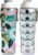 50 Strong Reusable Water Bottle with Time Markers – 30 oz BPA-Free Leakproof Bottle with Chug Cap & Easy-Carry Handle – Made in USA (Pretty Flowers)