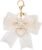 Bow Purse Keychain Charm Bow Keychain Bag Charms for Women, Bow Keychain Pearl Wristlet Keychain Backpack Charm Keychain Cute Handbag Purse Charms Accessories Charms for Purses Key Chains Car Keys