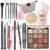 Makeup Set Full Kit for Girls Teens Women, Makeup Present Set, Includes Eyeshadow, Foundation, counter stick, Powder, Eyebrow Pencil, Eyeliner, Brushes, Lip Gloss, Sponge, Cosmetic Bag