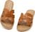 mazeskin Womens Memory Foam H-Band Summer Dressy Flat Slide Sandals