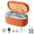 Ultrasonic Jewelry Cleaner Set with Basket/Holder – 45KHz 550ML w/Lights, 3 Powers 5 Timers & Degas Mode, 7oz Ultrasonic Cleaner Solution for Retainer, Rings, Eyeglasses, Dentures, Watches, Coins