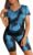 WIHOLL Two Piece Outfits for Women Short Sleeve V Neck Biker Shorts Set